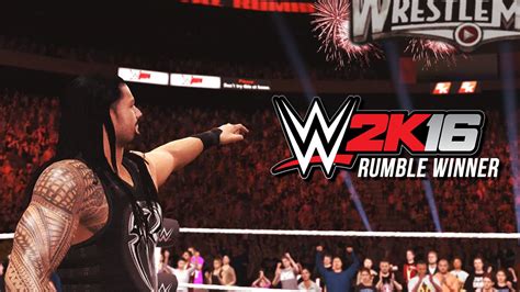 WWE 2K16 Roman Reigns Wins The Royal Rumble YouTube