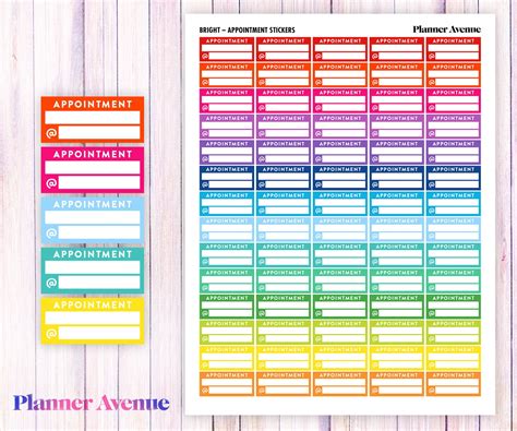 Appointment Stickers Printable Planner Stickers Appointment Printable