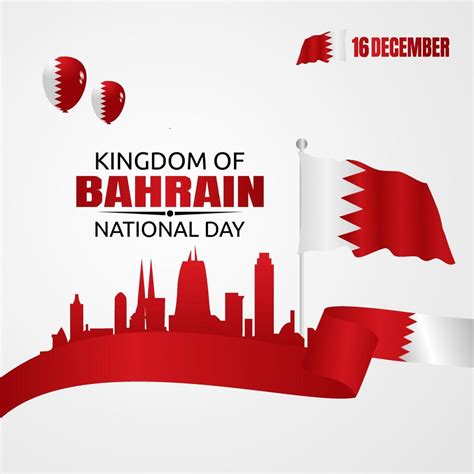 Bahrain National Day Vector Lllustration 5348358 Vector Art At Vecteezy