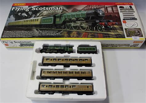 A Hornby gauge OO No. R.1019 Flying Scotsman train set, comprising 4-6 ...