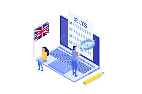 Premium Vector English Proficiency Test And Exam Ielts International