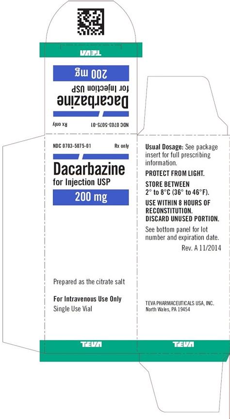 Dacarbazine Injection Powder For Solution