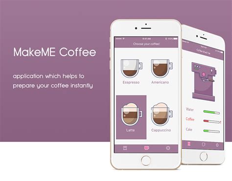 MakeMe Coffee App on Behance