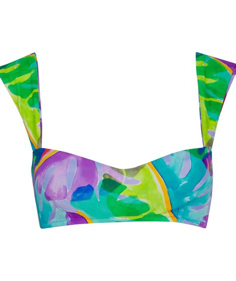 Swimwear Dancing Leopard Halo Salinas Bikini Top In Vintage Tropic Pastel Daryl Dresses