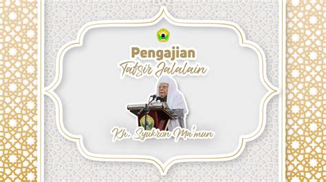 Pengajian Tafsir Jalalain Santri Akhir Pondok Pesantren Daarul Rahman 3