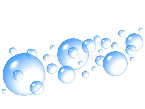 Blue Bubbles Stock Illustration Illustration Of Iridescent