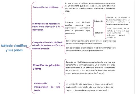 Yazmin Hernandez Vazquez Cuadro Sinóptico Método Científico Y Sus Pasos