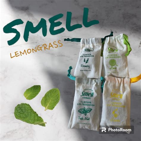 Smell Lemongrass 天然香氛磚 含空氣芳香袋 迷迭香 薄荷 檸檬 萊姆 30g 香氛 泰國必買 防護 蝦皮購物