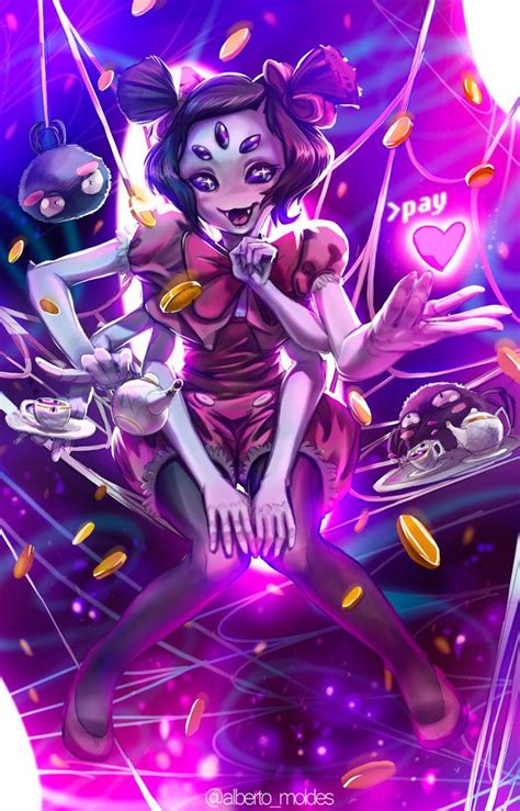 ArtStation - Muffet - Bribing, Alberto Moldes | Undertale drawings ...