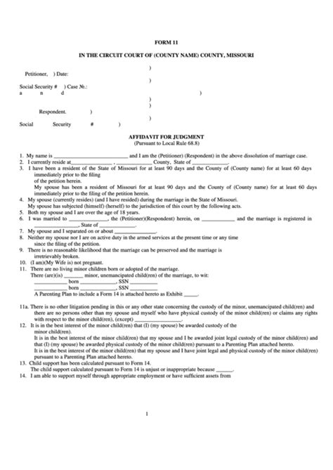 46 Missouri Court Forms And Templates free to download in PDF, Word and ...