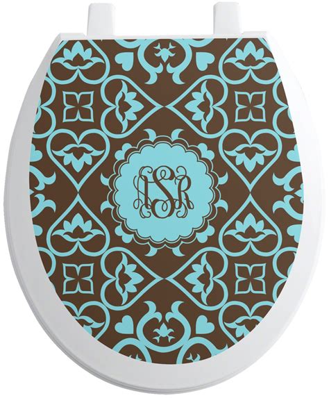 Custom Floral Toilet Seat Decal Personalized Youcustomizeit