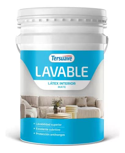 Pintura Tersuave Latex Lavable Interior Mate Lts