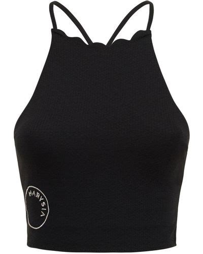 Black Marysia Swim Tops For Women Lyst