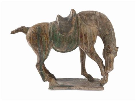 Scultura Di Cavallo Tang In Ceramica Invetriata Cina Xx Secolo Asta Luglio 2020 I Casa D