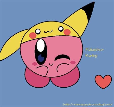 Pikachu Kirby by KawaiiDeathCuddles on DeviantArt