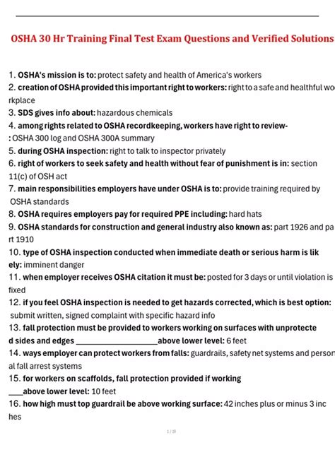 osha  hr training final test exam questions  verified solutions