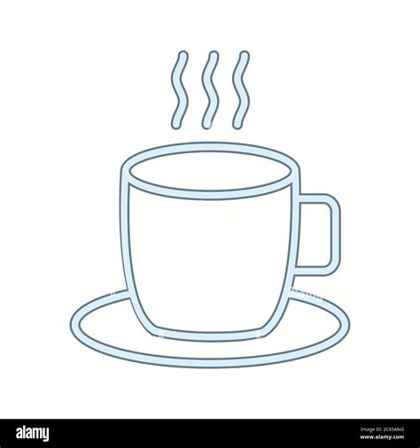 Unique Hot Coffee Vector Line Icon Stock Vector Image Art Alamy