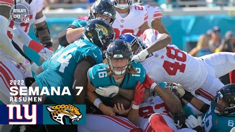 New York Giants Vs Jacksonville Jaguars Semana Nfl Resumen