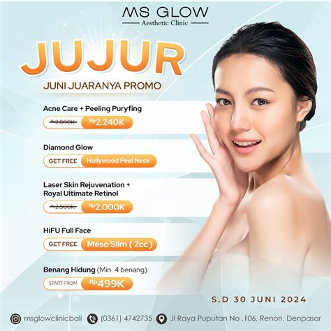 Pricelist MS Glow Aesthetic Clinic