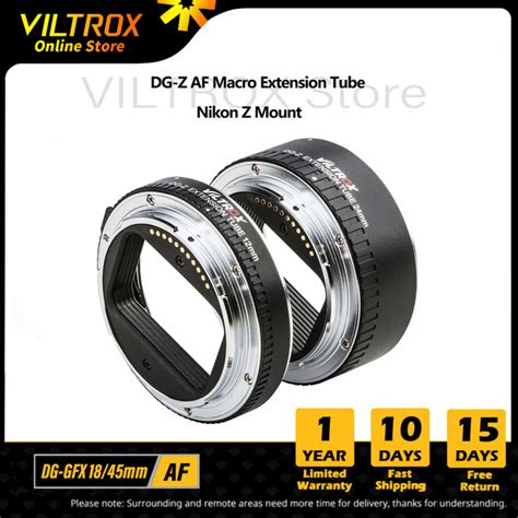 Viltrox Dg Z Nikon Z Extension Tube Lens Adapter Ring Auto Focus Af