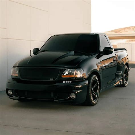 Fully Built Black Ford F Svt Lightning With Subtle Exterior Mods