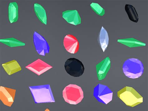 Stylized Gems 3d 道具 Unity Asset Store