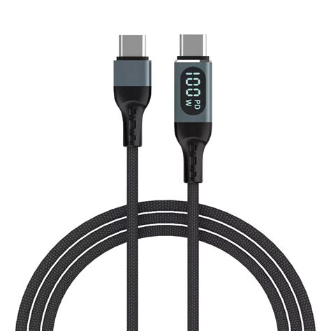 Cable Usb Tipo C Digital Pantalla Led Watts Rapido Datos