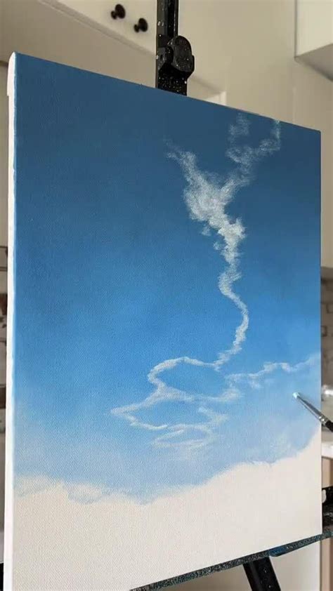 How to paint clouds easy step by step tutorial – Artofit