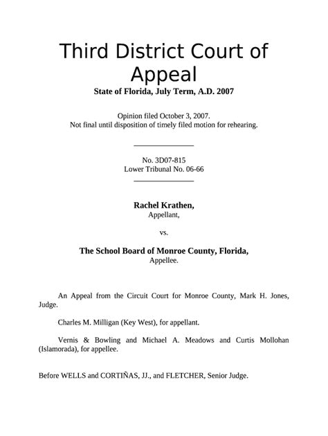 Florida Supreme Court Case Number Sc07 989 Doc Template Pdffiller