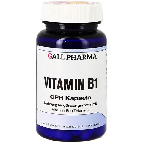 Gall Pharma Vitamin B Mg Gph Kapseln St Shop Apotheke