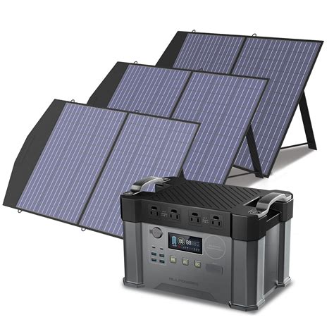 ALLPOWERS S2000 Solar Generator Kit 3x100W 2000W Power Station For