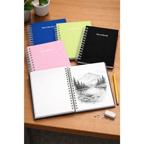 Caderno Para Desenhar Profissional - Caderno de Esboços Profissional Wire -o Papel 180g para Arte e Desenho ...