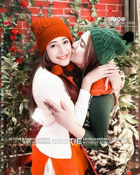 Cute Two Girls Friends Kissing Each Other As They Are Best Friends Stylish Girls Photos Cute