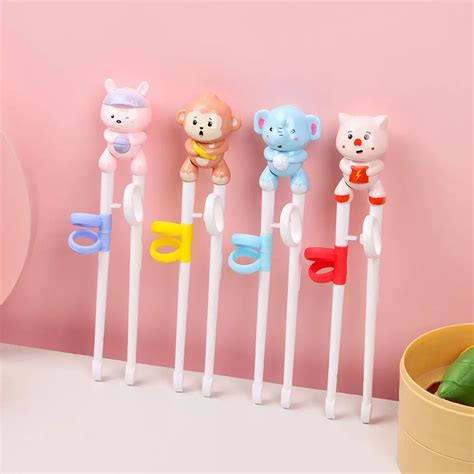 1 пара, Детские китайские палочки для еды | AliExpress