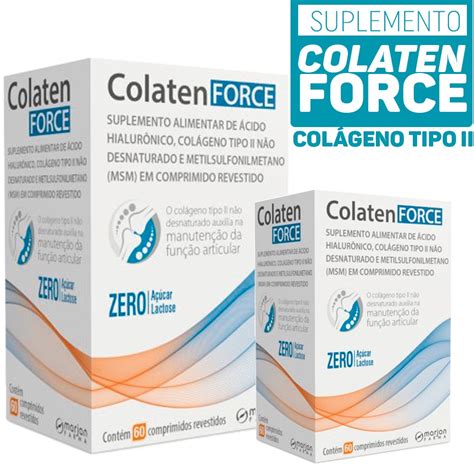 Colaten Force Colágeno Tipo II 60 Comprimidos Revestidos Marjan