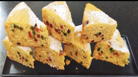 Eggless Tutti Frutti Cake Eggless Vanilla Sponge Cake Without Oven