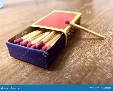 Old Matchbox Over Wood Table Stock Image Image Of Matchbox Wood