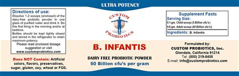 B. Infantis Probiotic Powder - Strain BI-26: Custom Probiotics