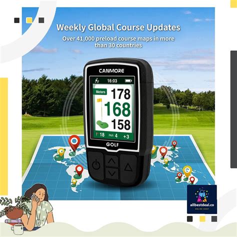 Canmore Hg200 Golf Gps Water Resistant Full Color 2 Inch Display With