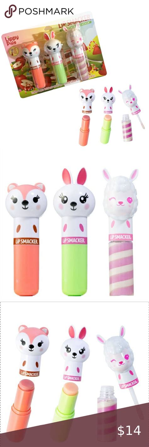 Lip Smacker Lippy Pals Best Flavor Collection 3 Piece Set 2 Lip Balm 1