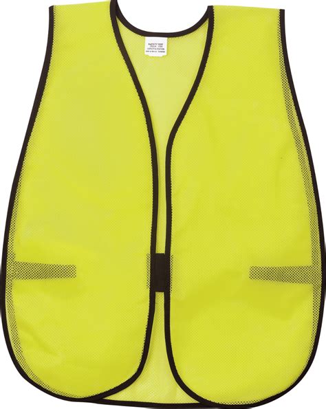 Radians Svg Safety Vest One Size Velcro Tab Closure Hi Viz Green Safety Vest Protective