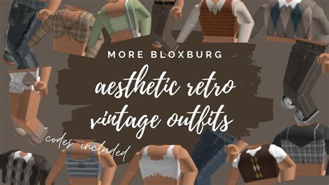 Aesthetic Vintage Retro Outfit Codes Part 2 Bloxburg Roblox Artofit