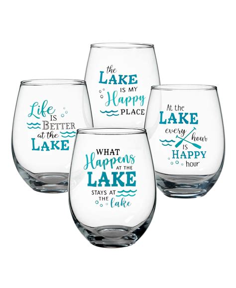 Lillian Rose At The Lake Stemless Wine Glasses Set Of 4 And Reviews Glassware And Drinkware