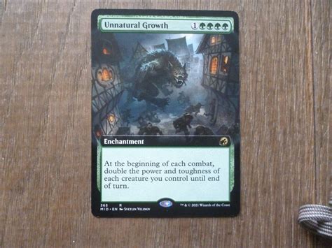 Mtg 1 X Unnatural Growth Rare Card Innistrad Midnight Hunt Magic The