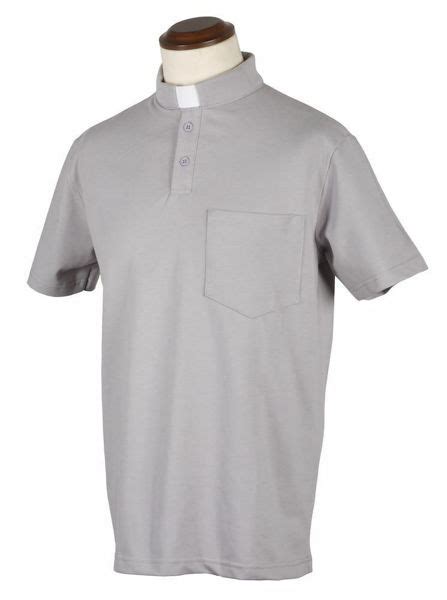 Tab Collar Clergy Polo Shirt Short Sleeve Piquet Cotton Felisi 1911