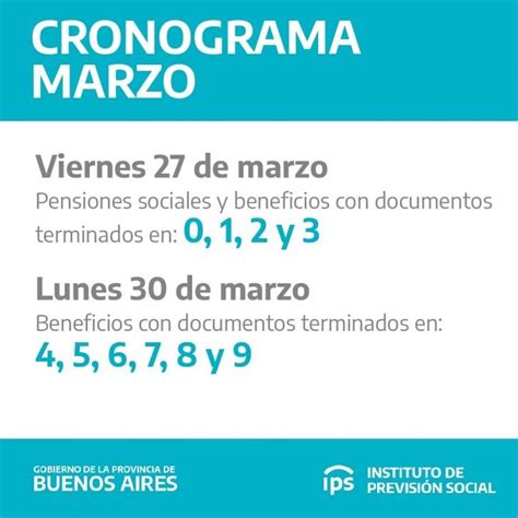 Jubilados Provinciales Cronograma De Pago Marzo Ate Jun N