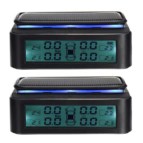 Usb Charging Wireless Solar Tpms Car Tire Tyre Pressure Monitor System