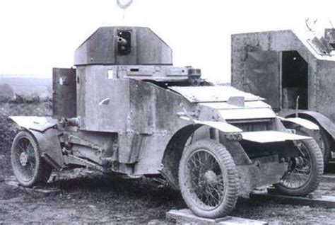 Lanchester Armoured Car On The Scrap Heap C Armored Vehicles