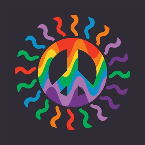 Colorful symbol of peace 26176706 Vector Art at Vecteezy