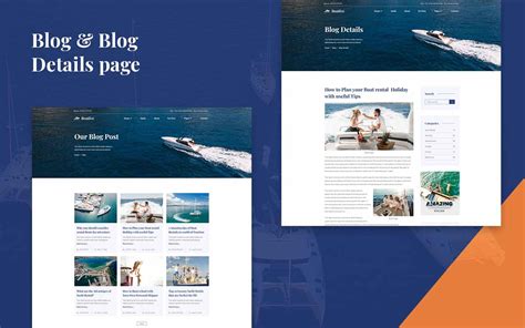 Boat Rental Website Template